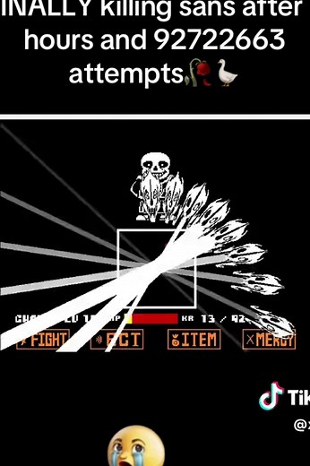 Conquering Sans in Undertale Boss Fight