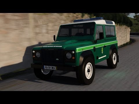 Assetto Corsa Land Rover Defender Portuguese Police, The GNR at St Luzia