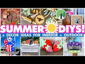 ☀️ 20 Summer DIY Home & Patio Decor Ideas ☀️ Indoor & Outdoor Summer decor on a budget!