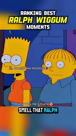 Ralph Wiggum Best Moments 😭 #shorts