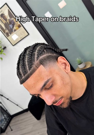 High Taper on Braids: The Perfect Look
