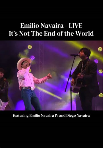 Emilio Navaira LIVE “It’s Not The End of the World” featuring Emilio Navaira IV and Diego Navaira (woke up in my feelings so I naturally wanted to listen to some sad Tejano) #emilionavaira #itsnottheendoftheworld #tejano #tejanomusic #tejanotiktok