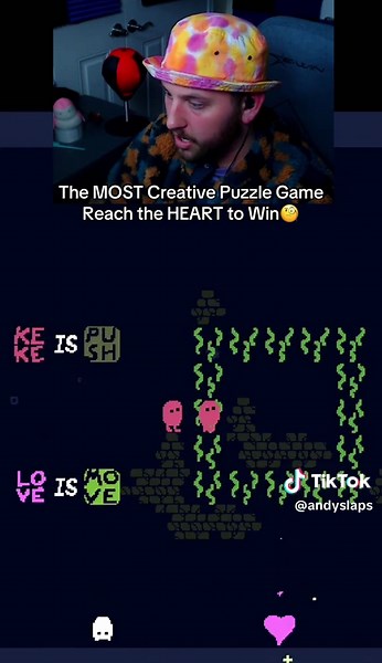 Did NOT mean to do that🤣 the best puzzle game I have played baba is you is such a unique logic game #gaming #puzzlegames #babaisyou #indiegames #andyslaps