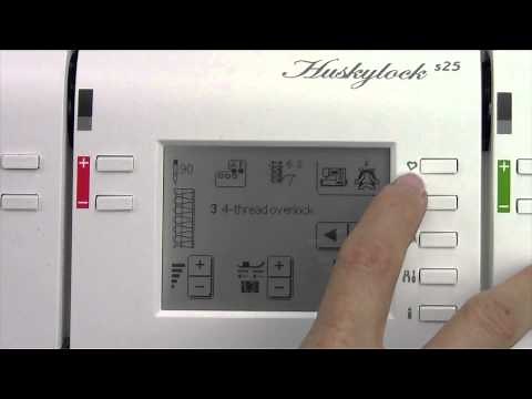 Husqvarna Viking Huskylock S-25 7 Touch Screen Overview