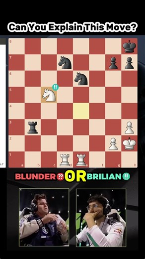 Can You Explain This Move? #chess #chesspuzzle #chesstactics #brilliantmove #shorts #puzzle