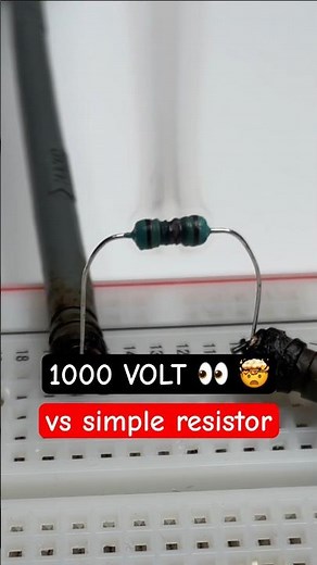 Overload and Explosion of simple Resistor #arduino #electrician #explosion #engineering #electronics