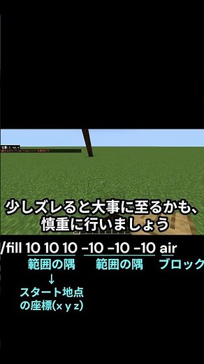 [Minecraft] How to Use the fill Command (Basics) #Minecraft #Minecraft