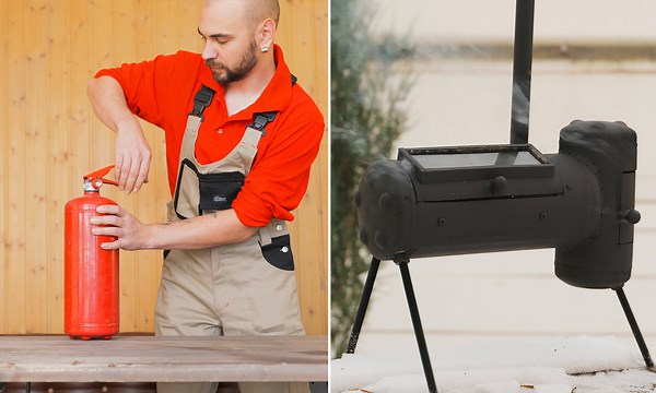 Transform an Old Fire Extinguisher into a DIY BBQ Smoker!