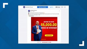 Steve Harvey image used in random Facebook prize page. Don't fall for their claim of money.