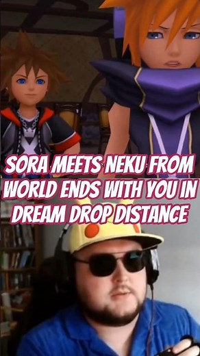 Sora meets Neku from World Ends With You in Dream Drop Distance