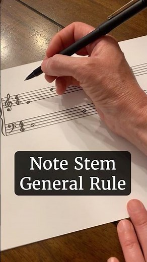 Note Stem Direction #piano #sheetmusic #musicnotes #musictheory #pianomusic #musiclessons #notes