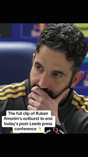 Ruben Amorim's Tearful Post-Leeds Press Conference