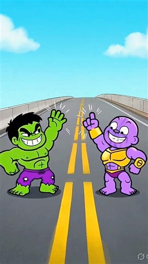 Hulk vs Thanos Stone Paper Scissors 😂 Who Wins? #hulk #shorts #animation #viral #funny #vs #super