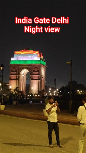 India Gate Delhi night view