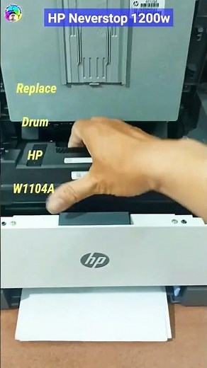 Installing the HP Neverstop 1000 1200w Printer Drum Cluster (Replace Drum HP W1104A) #shorts
