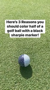 The SURPRISING Reasons You Should Color Half a Golf Ball with a Sharpie! #golf #golflife #golfaddict | Jim LaBuda Golf