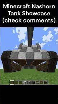 Minecraft WWII Tank - Nashorn #minecraft #createmod