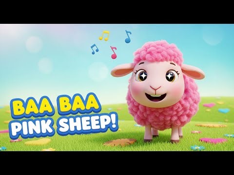 Baa Baa Pink Sheep 🐑 | Fun Color Nursery Rhyme by DodoVerse for Kids
