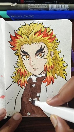 1.5K views · 18 reactions | Next?? #rengoku #demonslayer #drawing #asmr #satisfyingart #rengokukyoujorou | Draw with Masky | Facebook