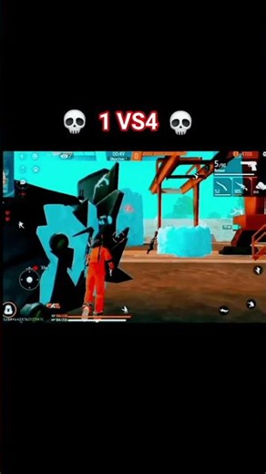 1vs4 best gameplay||💀☠️ solo vs squad I #shorts #ff