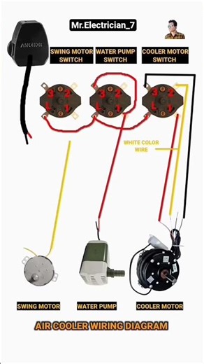 Air Culor Wiring..🔌💡⚡#wiringdiagram #wiring #electricalindia #culor #shorts #viral #viralvideo#video
