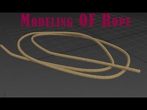 How to model a rope in 3ds Max | Learning tutorial