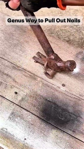 Genius DIY Metal Tool To Make Pulling Out Nails Much Easier