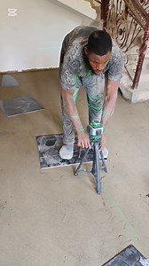 Installation of sitting room with large tiles #sittingroom #tilework | Maxwell Mbie