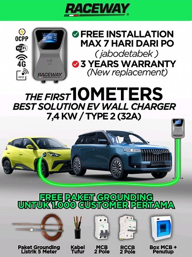 10 Meters EV Wall Charger for Hassle-Free Charging