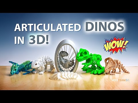 3D Printed Dinosaurs | Flexi & Articulated Models You Can Print at Home