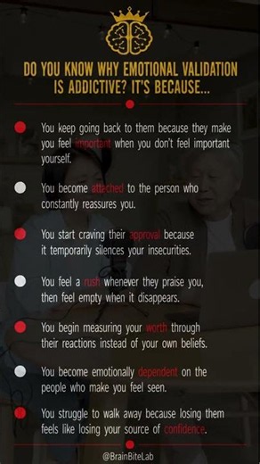 “The More They Validate You, The More You Need Them”
