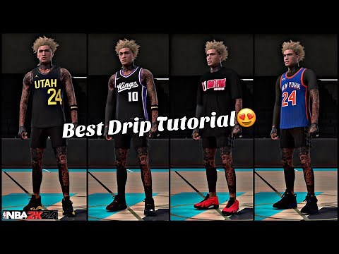 NBA 2K24 BEST DRIP TUTORIAL!! **Freshest Drip**🔥🔥