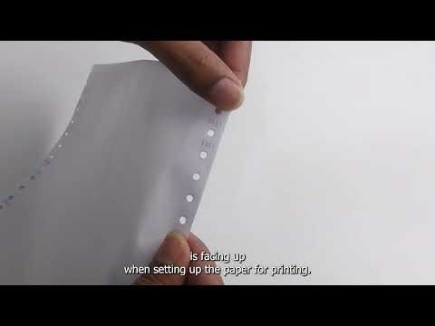 01. How to Properly Load Continuous Paper from the Back Side of a Dot Matrix Printer