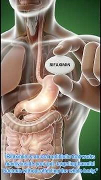 Rifaximin Mechanism of Action | Gut-Targeted Antibiotic Explained in 3D