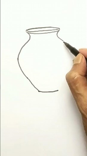 How to draw a vase easy for beginners #drawing #shorts