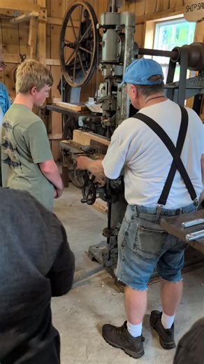 little Carter trying a mortis cutter#woodworking #sawmill #fyp