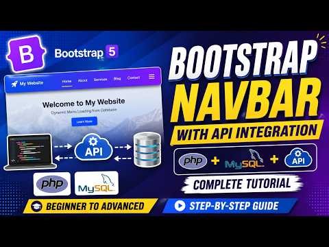 Bootstrap Navbar with API Integration