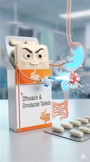 Ofloxacin + Ornidazole Tablet 💊 | Stomach Infection ka Powerful Combo!#Ofloxacin #Ornidazole