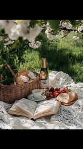 A dreamy spring picnic under the blossoms—good food, fresh air, and a little escape into a book. ✨ Who’s ready for picnic season? 🍓🥂🌿 #SpringVibes #PicnicUnderTheBlossoms #OutdoorEscape #FoodieMoments #SipAndSavor #AlFrescoDining #StrawberrySeason #BookLover #SlowLiving #WeekendMood #herecomesthesun | Good Morning Sunshine