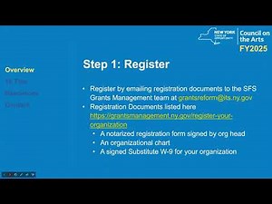 FY2025 NYSCA Prequalification Webinar
