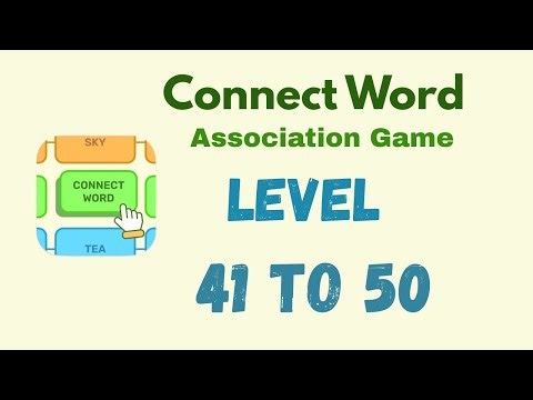 Connect Word Level 41 - 50 Answer | Connect Word Puzzle Game Solutions 🧠✨ | Mini Boss