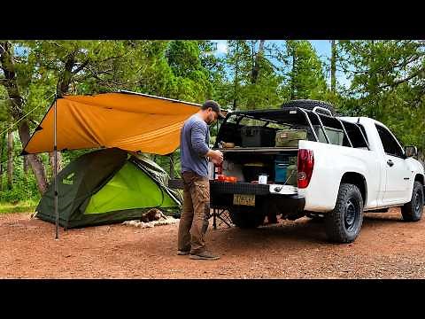 Escaping into the woods with my dog in the truck . Solo relaxing asmr