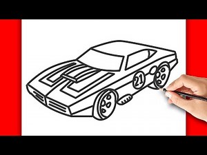 HOW TO DRAW HOTWHEELS SPORTIVE CAR | DRAWING EASY STEP BY STEP