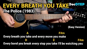 Every Breath You Take - The Police (Easy Guitar Chords Tutorial with Lyrics) | Doc OTEP Studio