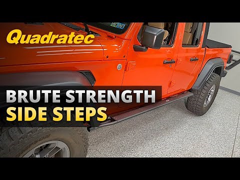 Quadratec Brute Strength Side Steps for Jeep Gladiator JT