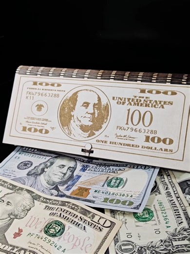 This Wooden Wallet is engraved and cut using a Wisely 130W CO2 laser —perfect for personalized gifts, holiday décor, and handcrafted wood projects. #WiselyLaser #CO2Laser #WoodEngraving #laserengraved #lasercutwood #customgiftsideas #woodcrafts