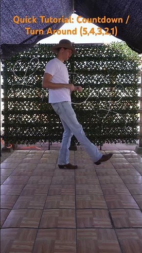 Quick Tutorial: Countdown / Turn Around #linedancing #linedance #linedancelessons #linedancer