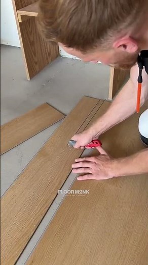 How to Cut SPC Flooring Around Obstacles Like a Pro 🔪🪵 #spcflooring #vinylflooring #interiordesign