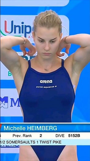 Womens springboard diving final 3m | Michelle HEIMBERG #diving #sports #ytshorts : sport sirens