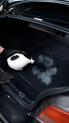 Watch this dirty trunk carpet turn clean 🧼🧽 #cleaning #deepcleaning #carboot #satisfying